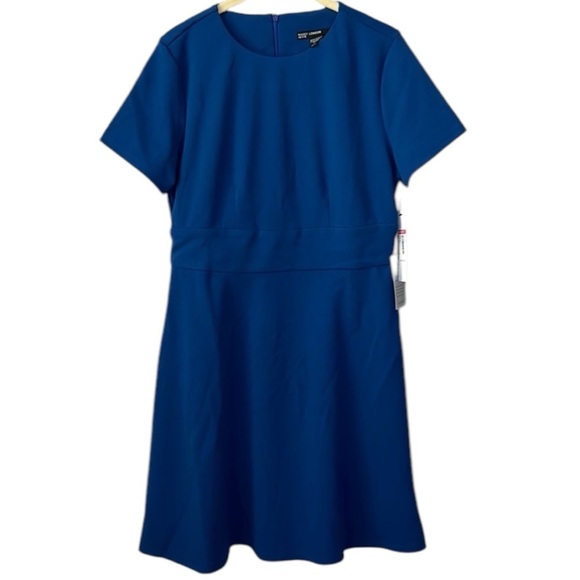 Maggy London Petite Blue Short Sleeveve Sheath Dress Size  6P - Picture 1 of 9